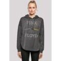 Kapuzenpullover F4NT4STIC "Pink Floyd Dark Side Of The Moon Mond" Gr. L, grau (charcoal) Damen Pullover Print