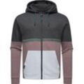 Kapuzensweatjacke RAGWEAR "Blocky", Herren, Gr. L (52), schwarz, Sweatware, Obermaterial: 70% Baumwolle, 30% Polyester, Basic, lässig geschnitten hüftbedeckend, hoch geschlossener Ausschnitt, Sweatjacken, Herren Basic Sweatjacke mit Kapuze