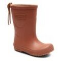 Gummistiefel BISGAARD "basic, Weite: weit", Kinder, Gr. 28, braun (old rose), Naturkautschuk, unifarben, klassisch, Schuhe, Winterstiefel, Regenstiefel, Matsch-Schuh zum Schlupfen