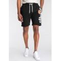 Sweatshorts ELLESSE "BOSSINI FLEECE SHORT", Herren, Gr. M, N-Gr, schwarz, Obermaterial: 80% Baumwolle, 20% Polyester, sportlich, Basic schmal kurz, Hosen