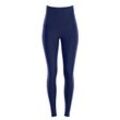 Leggings WINSHAPE "Functional Comfort HWL112C", Damen, Gr. L, Normalgrößen, blau (dunkelblau), 85% Polyester, 15% Elasthan, Hosen, Bauch-Weg-Effekt durch High Waist-Bund