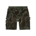 Stoffhose BRANDIT "Brandit Herren Packham Vintage Shorts", Herren, Gr. L, US-Größen, grün (woodland), 100% Baumwolle, unifarben, normal, Hosen