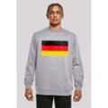 Kapuzenpullover F4NT4STIC "Germany Deutschland Flagge distressed" Gr. L, grau (erdgrau) Herren Pullover Print