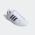 Sneaker ADIDAS SPORTSWEAR "GRAND COURT CLOUDFOAM COMFORT", Gr. 36,5, bunt (cloud weiß, dunkelblau, preloved scarlet), Synthetik, sportlich, Schuhe, Design auf den Spuren des adidas Superstar