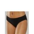 Slip LASCANA, Damen, Gr. 48/50, schwarz, Jersey, Obermaterial: 58% Baumwolle, 39% Polyamid, 3% Elasthan, figurbetont, Unterhosen, aus angenehm weicher Baumwolle