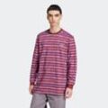 Langarmshirt ADIDAS ORIGINALS "LS STRIPE TEE", Herren, Gr. L, rot (shadow rot), Obermaterial: 100% Baumwolle, sportlich, Shirts