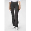 Jazzpants KANGAROOS Gr. 36 (S), N-Gr, grau (anthrazit, meliert), Damen, Jersey, Obermaterial: 57% Baumwolle, 38% Polyester, 5% Elasthan, Hosen, mit hohem Stretch-Anteil sitzt wie eine zweite Haut