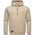 Kapuzenpullover RAGWEAR "Arrwen", Herren, Gr. L (52), beige (sand), Sweatware, Material: 70% Baumwolle, 30% Polyester, Basic, gerade hüftbedeckend, hoch geschlossener Ausschnitt, Langarm Ärmel ohne Ärmelschlitz Rippstrickbündchen krempelbar, Pullover, Gemütlicher Herren Hoodie mit verstellbarer Kapuze