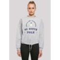 Sweatshirt F4NT4STIC "Pinguin Knut & Jan Hamburg" Gr. L, grau (erdgrau), Damen, Obermaterial: 65% Baumwolle, 35% Polyester, Sweatshirts, Print