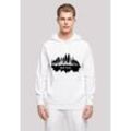 Kapuzenpullover F4NT4STIC "Cities Collection - New York skyline", Herren, Gr. L, weiß, Obermaterial: 50% Baumwolle, 50% Polyester, casual, relaxed fit, Pullover, Print