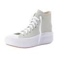 Sneaker CONVERSE "CHUCK TAYLOR ALL STAR MOVE" Gr. 36, grau (fossilized), Textil, Schuhe