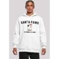 Kapuzenpullover F4NT4STIC "Santa Paws Christmas Cat" Gr. L, weiß, Herren, Obermaterial: 65% Baumwolle, 35% Polyester, Pullover, Premium Qualität, Rock-Musik, Band