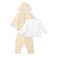 Erstausstattungspaket LILIPUT Gr. 56, beige (ecru), Baby, 100% Baumwolle, KOB Set-Artikel, 3-teilig mit niedlichen Details