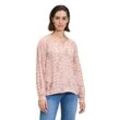 Schlupfbluse CARTOON "Cartoon Casual-Bluse mit Muster", Damen, Gr. 36, pink (cream, pink), Obermaterial: 100% Viskose., modisch, lässig geschnitten normal, Rundhals, Kurzarm, Blusen