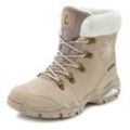 Winterstiefelette LASCANA Gr. 38, beige, Damen, Obermaterial: 100% Synthetik. Futter: 100% Polyester. Decksohle: 100% Polyester. Laufsohle: 100% Synthetik, gemustert, Schuhe Winterboots Schnürboots, Stiefelette,Stiefel,Winterstiefel wind-& wasserabweisender Tex-Membran