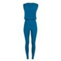 Jumpsuit WINSHAPE "JS102LSC" Gr. L, Normalgrößen, grün (teal grün), Damen, 85% Polyester, 15% Elasthan, Overalls, Functional Comfort