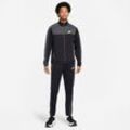 Trainingsanzug NIKE SPORTSWEAR "Sport Essentials Men's Poly-Knit Track Suit" Gr. L, schwarz-weiß (black/white) Herren Sportanzüge