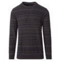 Strickpullover CASAMODA "CASAMODA Pullover gestreift" Gr. M, braun Herren Pullover