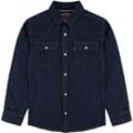 Jeanshemd LEVI'S KIDS "BARSTOW WESTERN SHIRT" Gr. 16/176, N-Gr, blau (pearson), Jungen, Obermaterial: 100% Baumwolle, Hemden, for BOYS