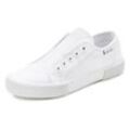 Sneaker LASCANA, Damen, Gr. 36, weiß, Obermaterial: 100% Textilmaterial. Futter: 100% Textilmaterial. Decksohle: 100% Textilmaterial. Laufsohle: 100% Synthetik, unifarben, casual, Schuhe Damenschuh Skaterschuh Slip-on-Sneaker Sneaker low Sommerschuh, Slipper, Halbschuh, Slip-On-Sneaker bequem zum Reinschlüpfen