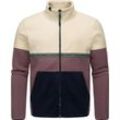 Fleecejacke RAGWEAR "Lonndy" Gr. XL (54), beige (ecru), Herren, Fleece, Material: 100% Polyester, Jacken, Angesagte Herren Plüschjacke mit hohem Kragen