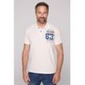 Poloshirt CAMP DAVID Gr. L, weiß Herren Shirts aus Baumwolle