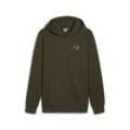 Kapuzensweatshirt PUMA "BETTER ESSENTIALS HOODIE FL" Gr. S, grün (schwarz olive), Herren, Obermaterial: 100% Baumwolle, unifarben, Sweatshirts