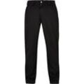 Stoffhose URBAN CLASSICS "Urban Classics Herren Classic Workwear Pants" Gr. 40, Normalgrößen, schwarz, Herren, 65% Baumwolle, 35% Polyester, unifarben, Hosen