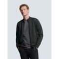 Rundhalspullover NO EXCESS "No Excess Zweifarbige Strickjacke von Timeless Basics", Herren, Gr. L, grau (dunkelgrau), 34% Cotton, 34% Viscose, 32% Polyester, Pullover