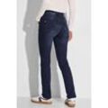 Comfort-fit-Jeans CECIL Gr. 27, Länge 32, blau (blau schwarz used wash) Damen Jeans Middle Waist