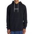 Kapuzensweatshirt DC SHOES "Baseline Ph", Herren, Gr. L, schwarz, [Hauptstoff] 50% Baumwolle, 25% recycelte Baumwolle, 25% recyceltes Polyester, Sweatshirts