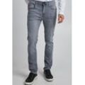 Slim-fit-Jeans BLEND "JET MULTIFLEX" Gr. 32, Länge 34, grau Herren Jeans