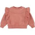 Sweatshirt LEVI'S KIDS Gr. 18M (86), orange (terra cotta), Baby, Obermaterial: 60% Baumwolle, 40% Polyester, Sweatshirts, mit Rüschenbesatz for GIRLS