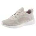 Sneaker SKECHERS "Bobs Squad - Tough Talk", Damen, Gr. 35, beige (natur), Textil, Synthetik, sportlich, Schuhe, mit Skech-Knit, Freizeitschuh, Halbschuh, Schnürschuh