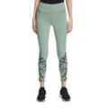 Leggings BETTY BARCLAY "Betty Barclay Leggings mit hohem Bund" Gr. XL, US-Größen, grün (grün, schwarz), Damen, Jersey, Obermaterial: 85% Baumwolle, 15% Elasthan., Hosen, Taschen