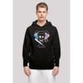 Kapuzenpullover F4NT4STIC "Suicide Squad Harley Quinn Skull Emblem" Gr. XL, schwarz, Herren, Obermaterial: 50% Baumwolle, 50% Polyester, Pullover, Print