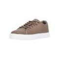 Sneaker ATHLECIA "Christinia", Gr. 36, braun (braun, weiß), Leder, casual, Schuhe Skaterschuh Sneaker low, in klassischem Design