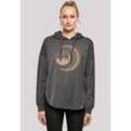 Kapuzenpullover F4NT4STIC "Harry Potter Hogwarts Moon" Gr. L, grau (charcoal) Damen Pullover Print