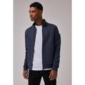 Sweatjacke STREET ONE MEN, Herren, Gr. XXL (46), grau (heavy grau), Sweatware, 80% Baumwolle, 20% Polyester, unifarben, casual, normal normal, hoch geschlossener Ausschnitt, Langarm Bündchen, Sweatjacken, mit Stehkragen