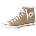 Sneaker CONVERSE "CHUCK TAYLOR ALL STAR WASHED CANVAS", Gr. 40, braun (trek tan), Textil, sportlich, Schuhe