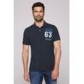 Poloshirt CAMP DAVID Gr. L, blau Herren Shirts aus Baumwolle