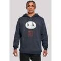 Kapuzenpullover F4NT4STIC "Big Hero 6 Baymax", Herren, Gr. M, blau (navy), Obermaterial: 65% Baumwolle, 35% Polyester, casual, slim fit, Langarm, Pullover, Premium Qualität