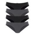 Bikinislip S.OLIVER Gr. 36/38, schwarz Damen, Unterhosen aus elastischer Baumwolle