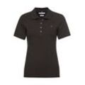 Poloshirt TOMMY HILFIGER "1985 SLIM PIQUE POLO SS", Damen, Gr. M (38), schwarz, Piquu00e9, Obermaterial: 97% Baumwolle, 3% Elasthan, unifarben, casual, slim fit, Kurzarm, Shirts, mit Tommy Hilfiger Logo-Flag