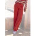 Relaxhose H.I.S Gr. 32/34, N-Gr, rot, Damen, Interlock, Obermaterial: 60% Baumwolle, 40% Polyester, unifarben, Hosen, im maritimen Stil, Loungeanzug