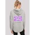 Kapuzenpullover F4NT4STIC "SIlvester Party Happy People Only" Gr. S, grau, Damen, Obermaterial: 100% Baumwolle, Pullover, Print