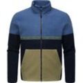 Fleecejacke RAGWEAR "Lonndy" Gr. L (52), blau (indigo), Herren, Fleece, Material: 100% Polyester, Jacken, Angesagte Herren Plüschjacke mit hohem Kragen