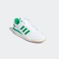 Sneaker ADIDAS ORIGINALS "FORUM LOW CL", Gr. 40, grün (cloud weiß, grün, cloud weiß), Baumwolle, Synthetik, sportlich, Schuhe