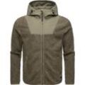 Fleecejacke RAGWEAR "Adar" Gr. XXXL (58), braun, Herren, Fleece, Obermaterial: 100% Polyester, Innenfutter: 100% Polyester, Jacken, Angesagte Herren Plüschjacke mit hohem Kragen