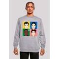 Sweatshirt F4NT4STIC "Sex Education Blur Cover Netflix TV Series" Gr. L, grau (erdgrau), Herren, Obermaterial: 50% Baumwolle, 50% Polyester, Sweatshirts, Premium Qualität